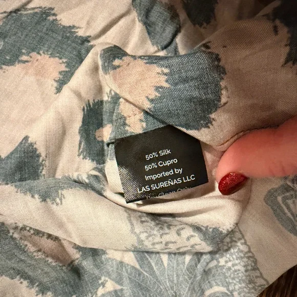 Las Surenas Animal Print Tank Top silk blend XL - Picture 4 of 4